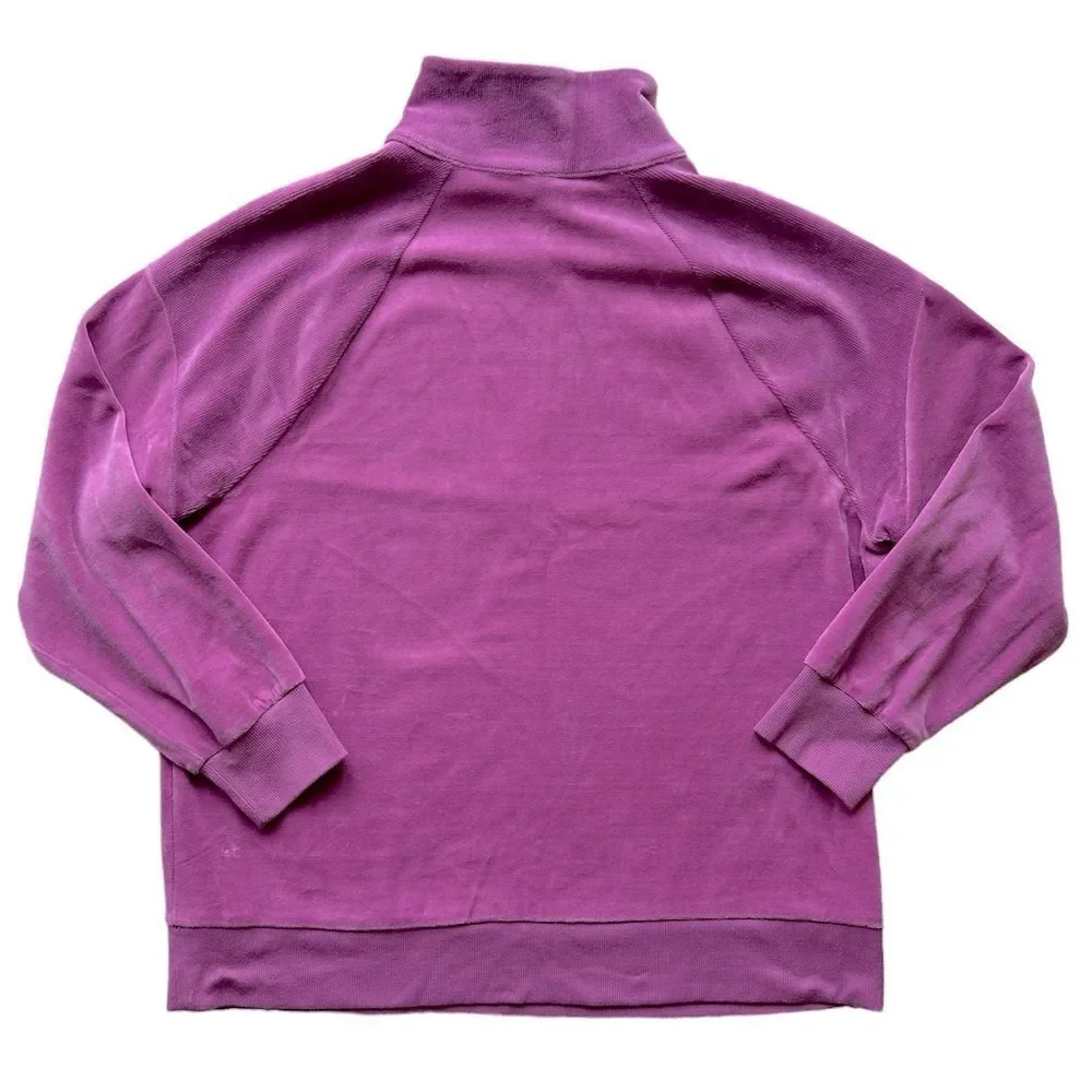 Like New wild fable Quarter Zip Velour Pullover Size Large - Picture 3 of 6